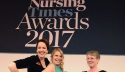 Photo fo Katrine Sealey, Nursing Times Awards 2017